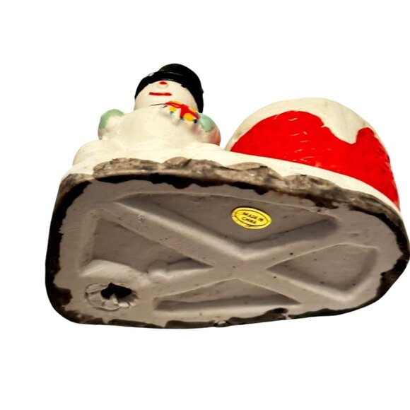 Ceramic Christmas Snowman & Tree Planter - Festive Holiday Decor - Picture 14 of 16